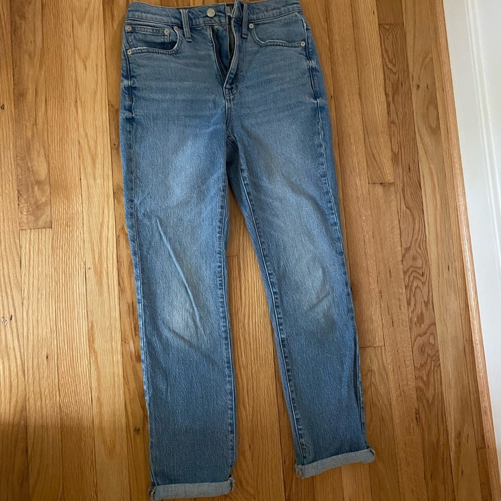 Madewell high rise slim boyjean